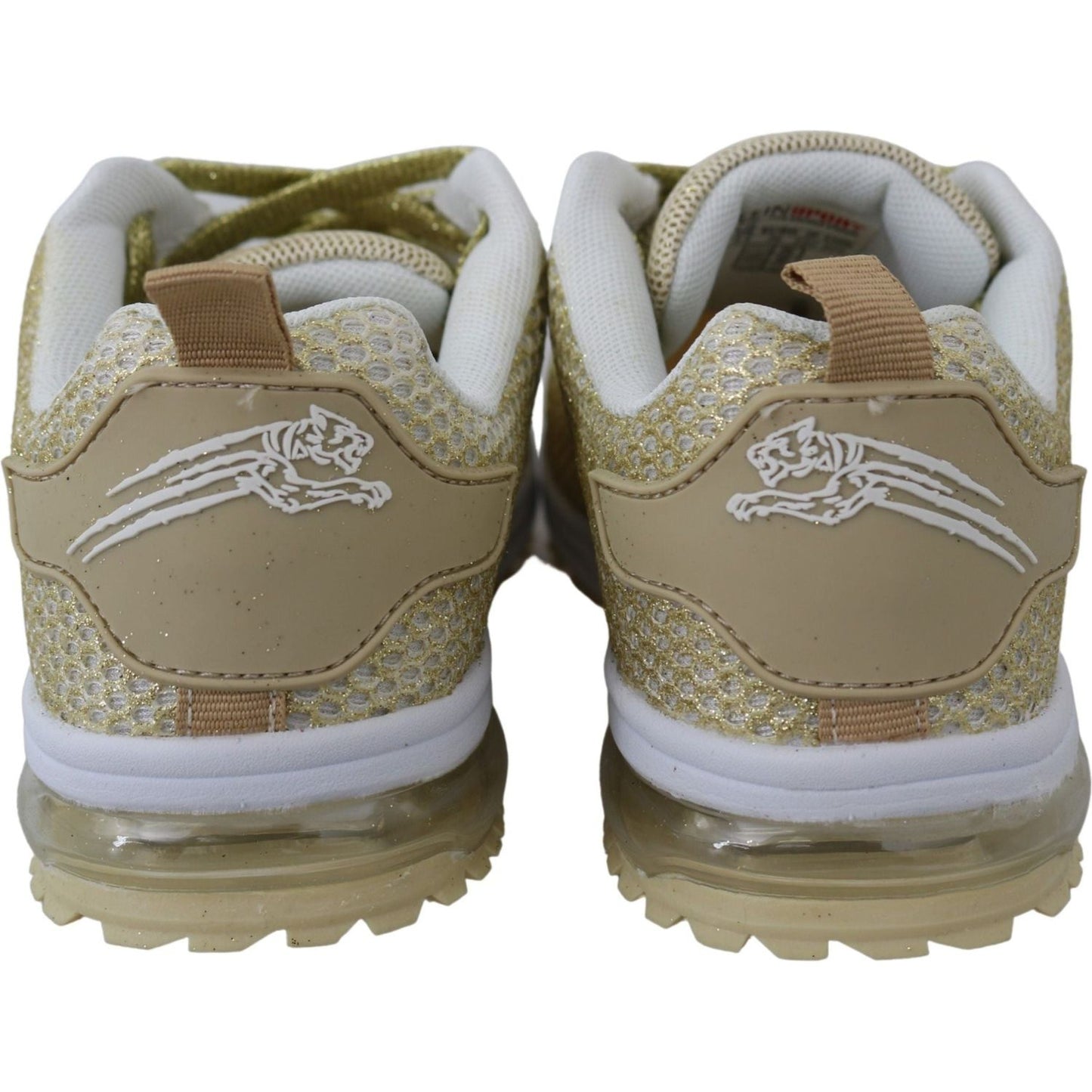 Plein Sport Exquisite Gold Polyester Sport Sneakers gold-polyester-gretel-sneakers-shoes IMG_2991-scaled-2aedbcc3-599.jpg