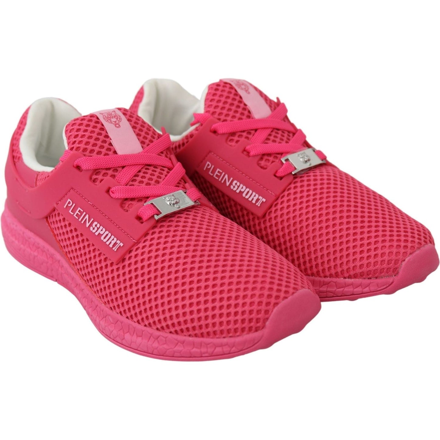 Plein Sport Fuxia Beetroot Polyester Runner Becky Sneakers Shoes fuxia-beetroot-polyester-runner-becky-sneakers-shoes