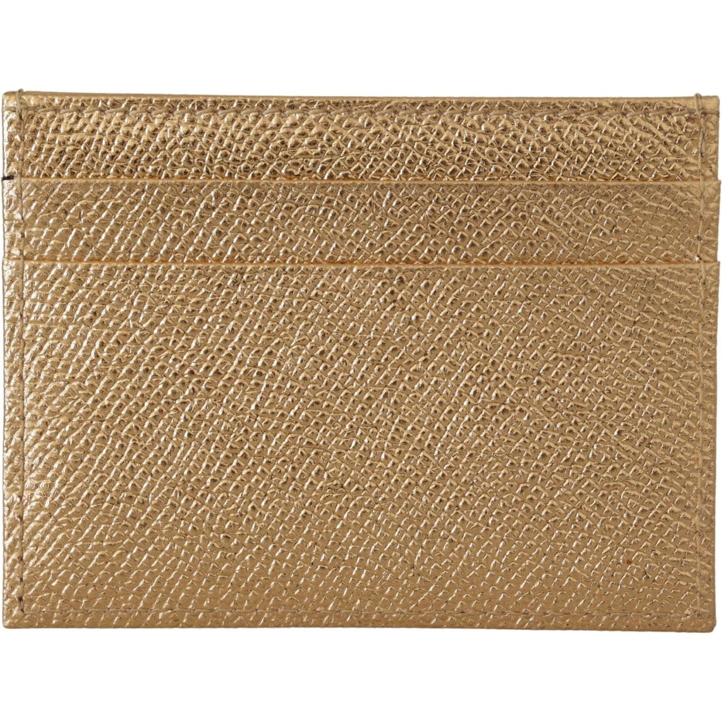 Dolce & Gabbana Elegant Gold Leather Cardholder gold-leather-dgloveslondon-women-cardholder-case-wallet IMG_3324-398e70d3-fdb.jpg