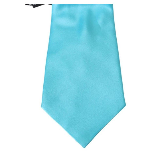 Necktie Stunning Light Blue Silk Men's Tie Dolce & Gabbana