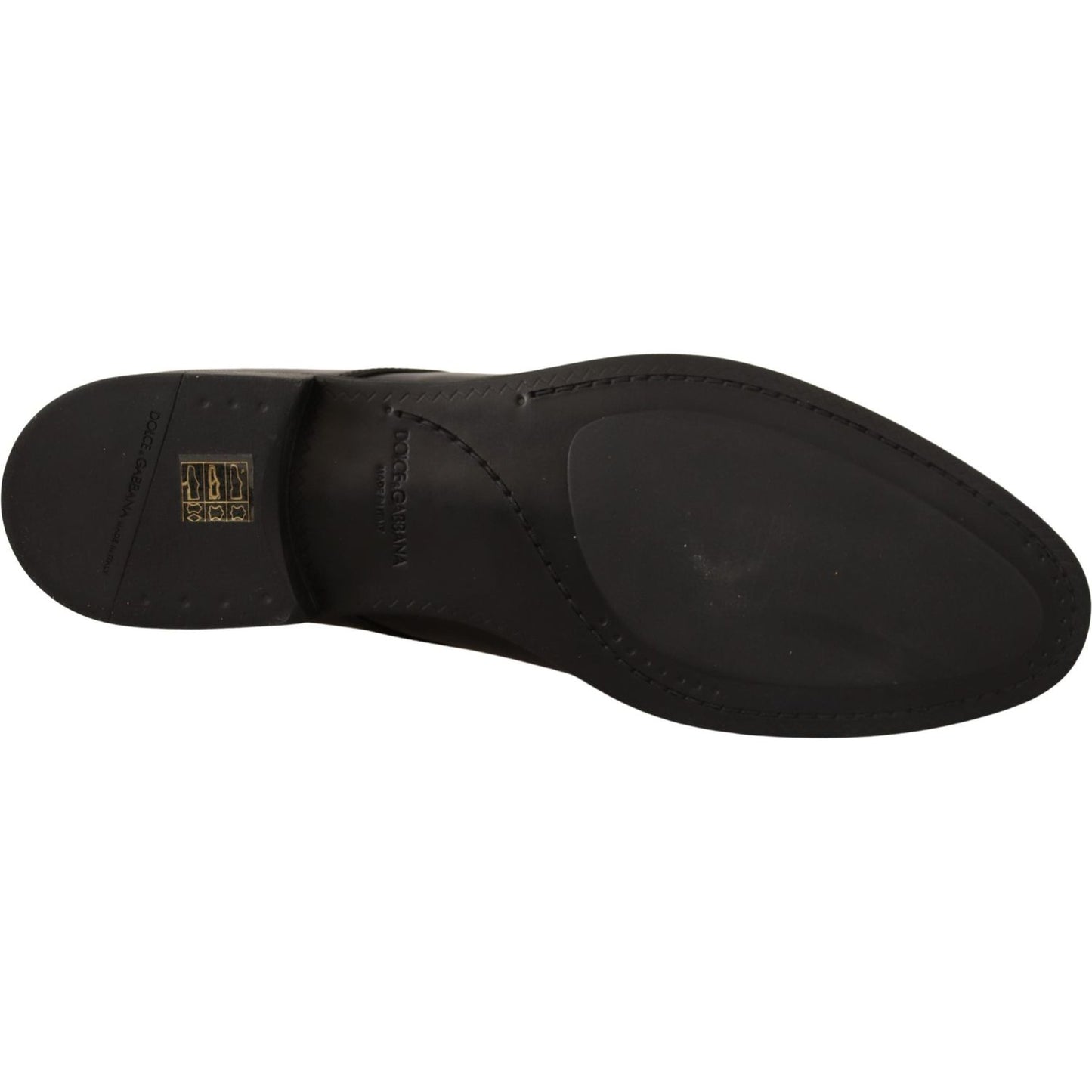 Dolce & Gabbana Elegant Black Leather Derby Shoes black-leather-lace-up-men-dress-derby-shoes-2 Dress Shoes IMG_3705-scaled-1f0adddb-5e0.jpg