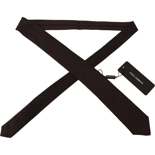 Elegant Geometric Silk Bow Tie