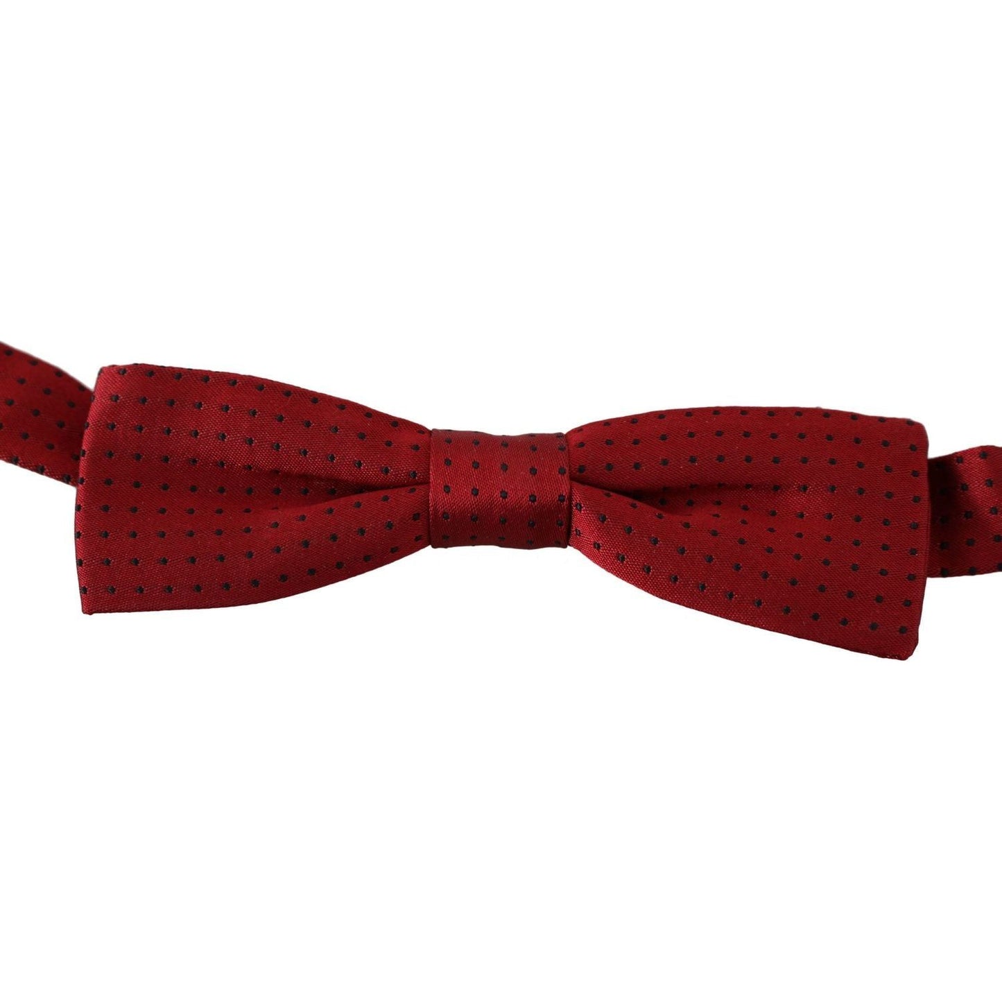 Dolce & Gabbana Elegant Red Dotted Silk Bow Tie red-dotted-silk-adjustable-neck-papillon-bow-tie Bow Tie IMG_3783-scaled-52bf32b5-474.jpg
