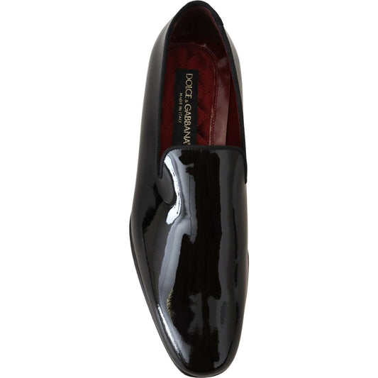 Dolce & Gabbana Sleek Black Patent Loafers black-patent-slipper-loafers-slipon-shoes IMG_3822-scaled-4c7169ba-b06.jpg