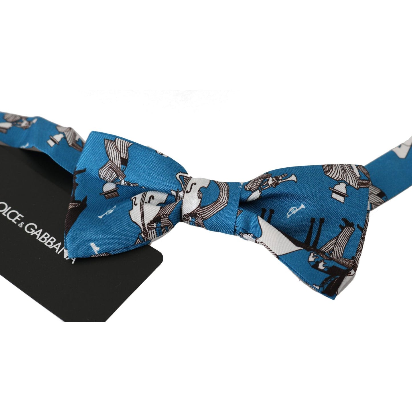Dolce & Gabbana Elegant Silk Jazz Club Bow Tie blue-jazz-club-silk-adjustable-neck-papillon-men-bow-tie Bow Tie IMG_3936-scaled.jpg