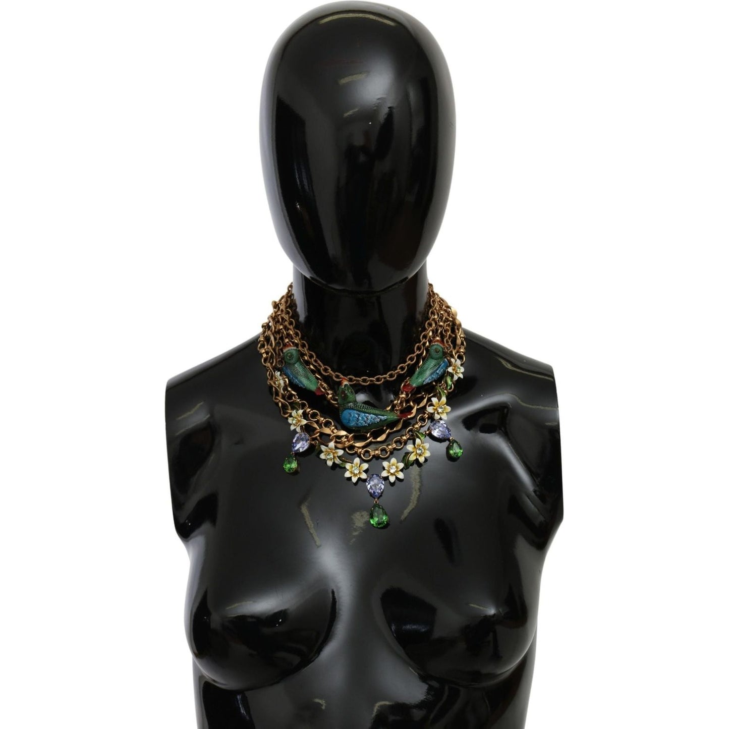 Necklace Exquisite Crystal and Brass Necklace Dolce & Gabbana