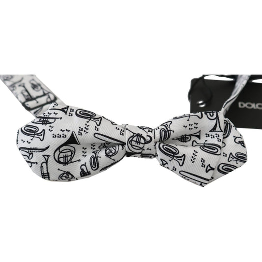 Elegant White Silk Bow Tie for Sophisticated Evenings