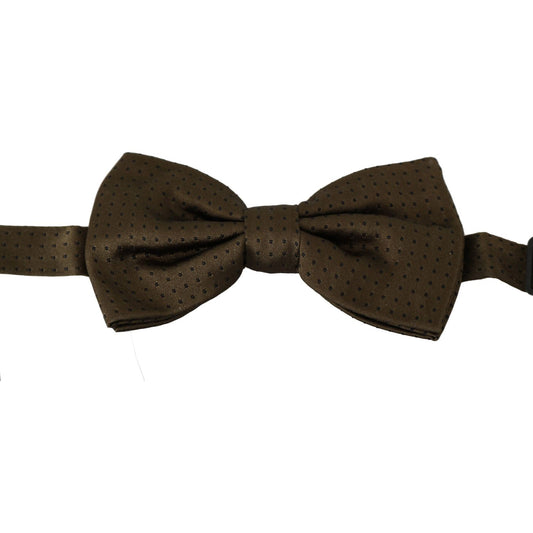 Elegant Silk Polka Dot Bow Tie