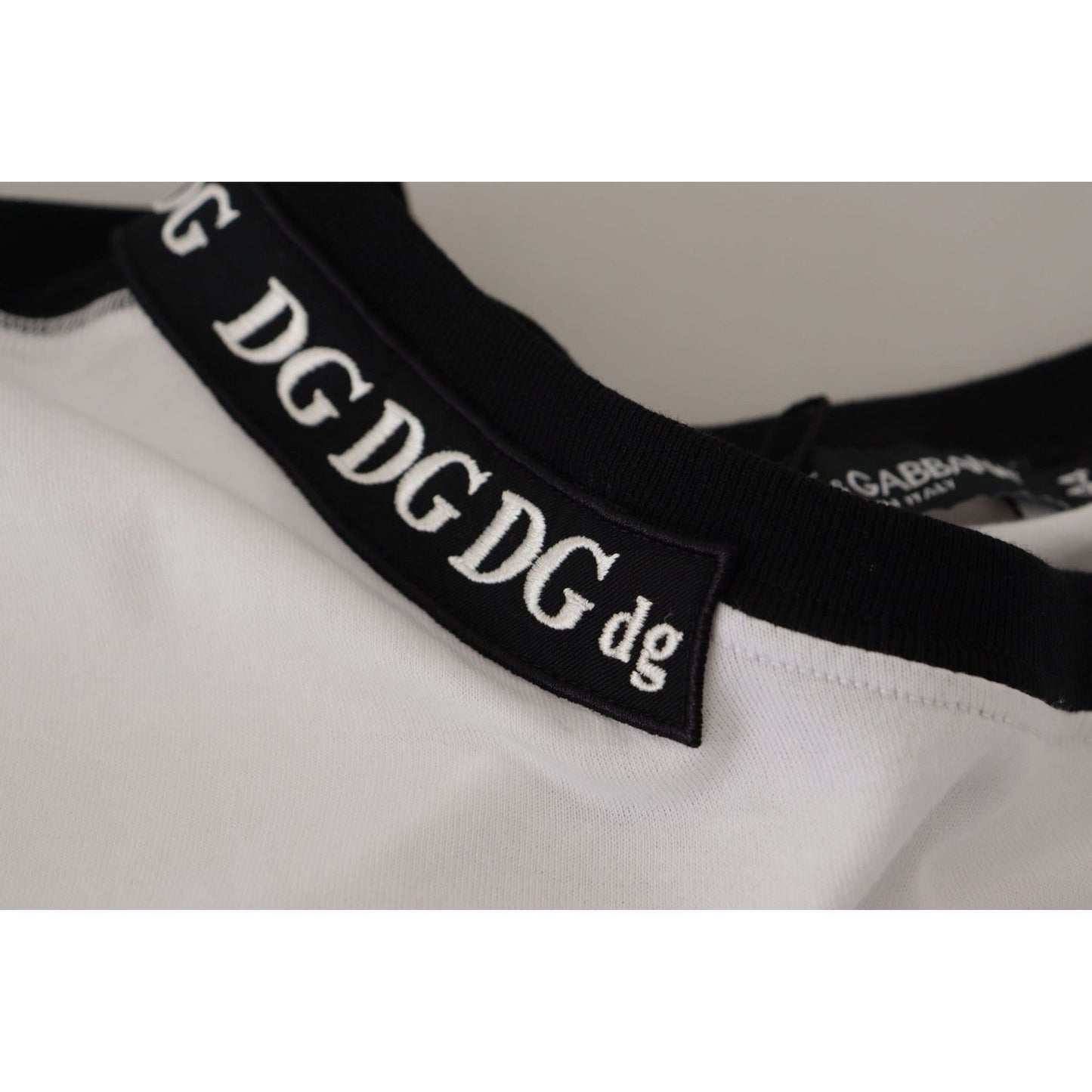 Dolce & GabbanaElegant Round Neck Slogan TeeMcRichard Designer Brands£319.00