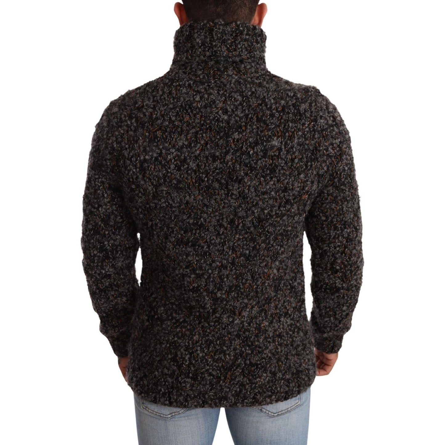 Dolce & Gabbana Gray Wool Blend Turtleneck Pullover Sweater gray-wool-blend-turtleneck-pullover-sweater MAN SWEATERS IMG_4849-scaled-bf372769-47a.jpg