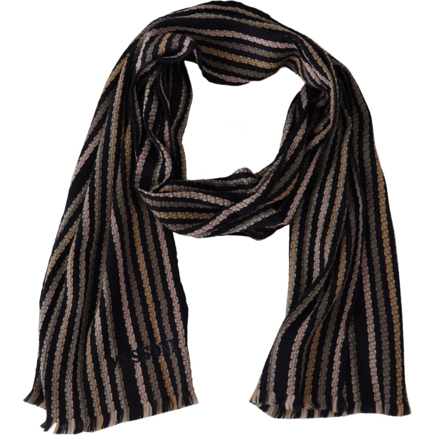 Authentic Multicolor Wool Mens Scarf