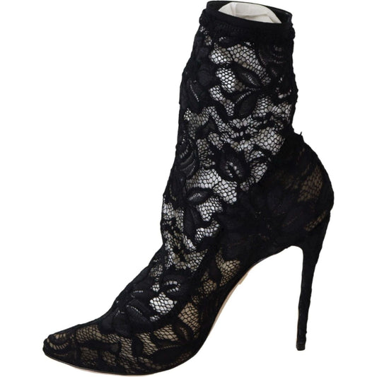 Dolce & Gabbana Black Lace Taormina Pumps Elegance Unleashed black-lace-taormina-high-heel-boots-shoes IMG_5227-f3862739-168.jpg