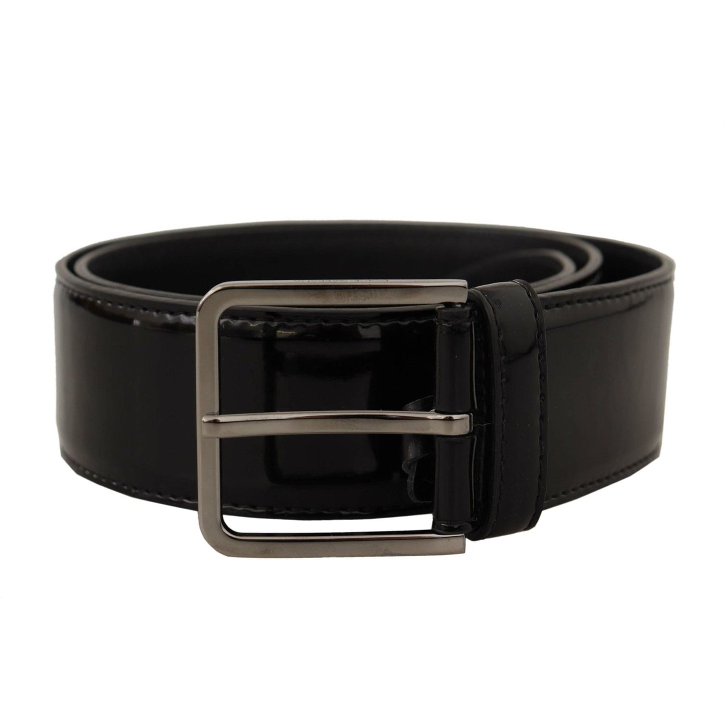 Elegant Black Leather Belt