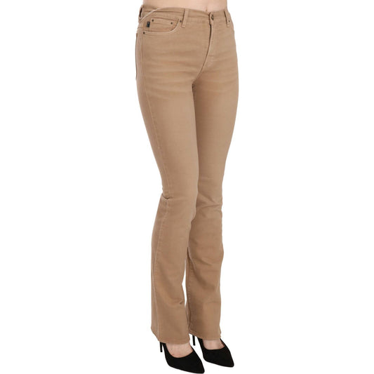 Just Cavalli Chic Brown Mid Waist Skinny Trousers brown-cotton-stretch-mid-waist-skinny-trousers-pants IMG_5614-scaled-189559b9-5d9.jpg