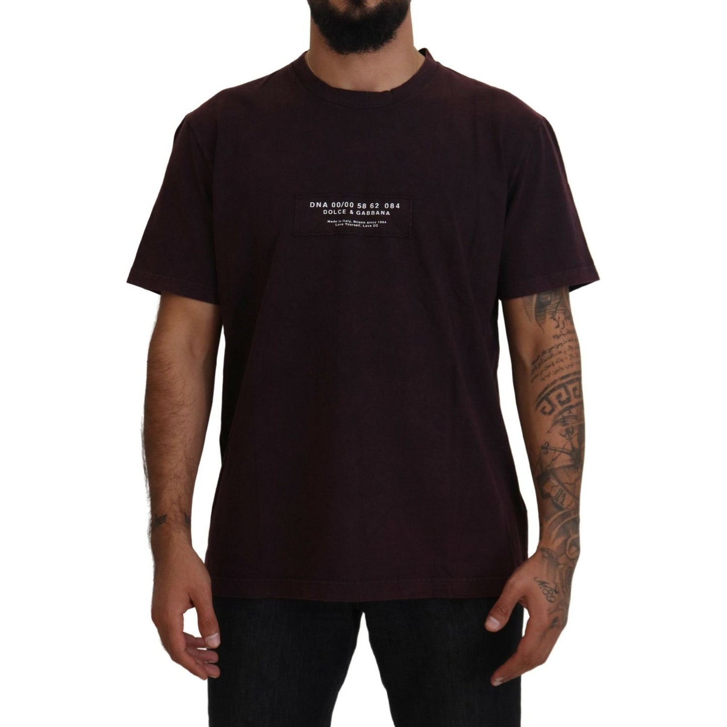 Dolce & GabbanaElegant Bordeaux Crewneck TeeMcRichard Designer Brands£289.00