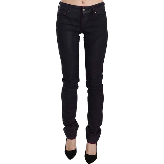 Just Cavalli Chic Black Low Waist Skinny Denim black-cotton-low-waist-skinny-denim-pants Jeans & Pants IMG_5921-scaled-5b527957-e03.jpg