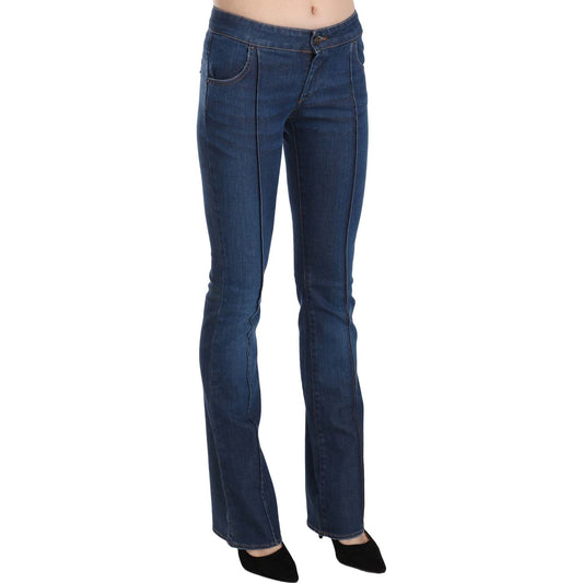Just Cavalli Chic Blue Washed Boot Cut Denim Pants blue-low-waist-boot-cut-denim-pants-jeans IMG_6086-scaled-16e96789-962.jpg