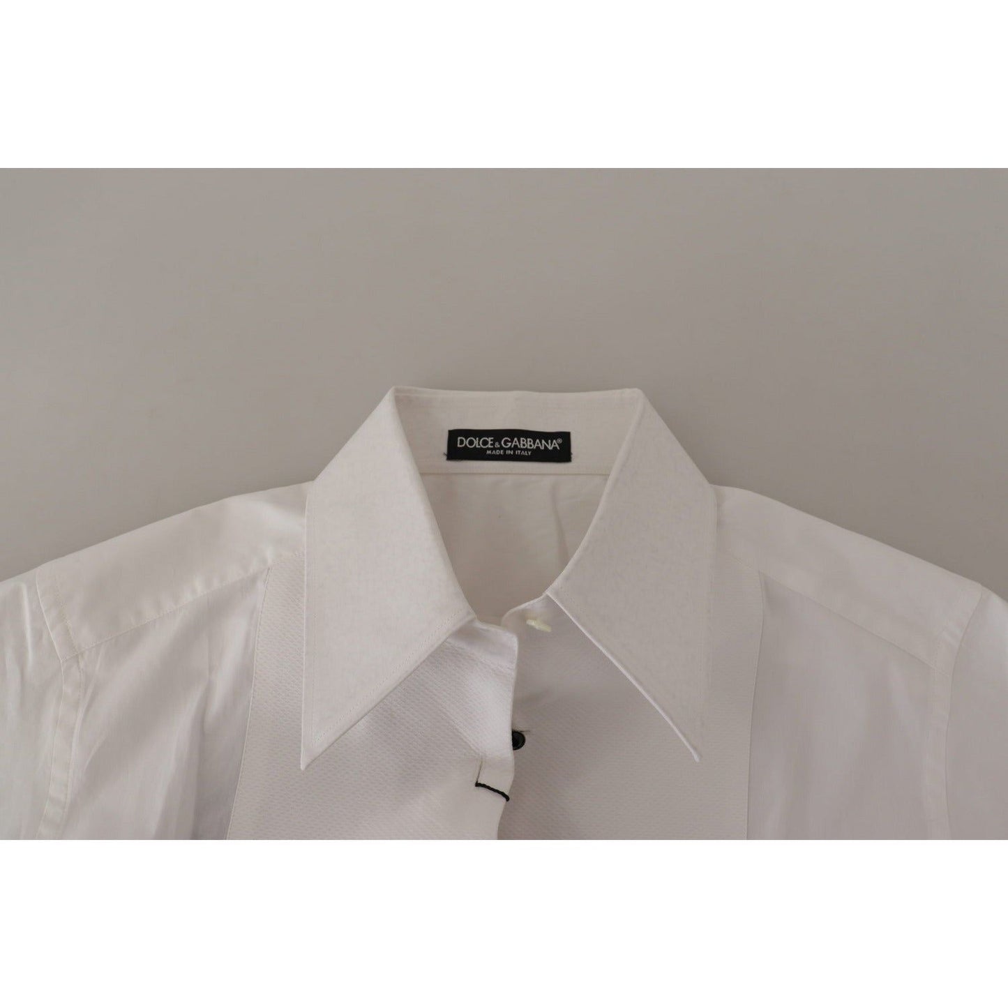 Dolce & GabbanaElegant Sleeveless Tuxedo Blouse with Crystal ButtonsMcRichard Designer Brands£359.00