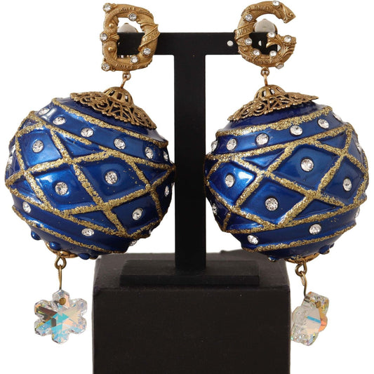 WOMAN EARRING Dazzling Festive Crystal Clip-On Earrings Dolce & Gabbana