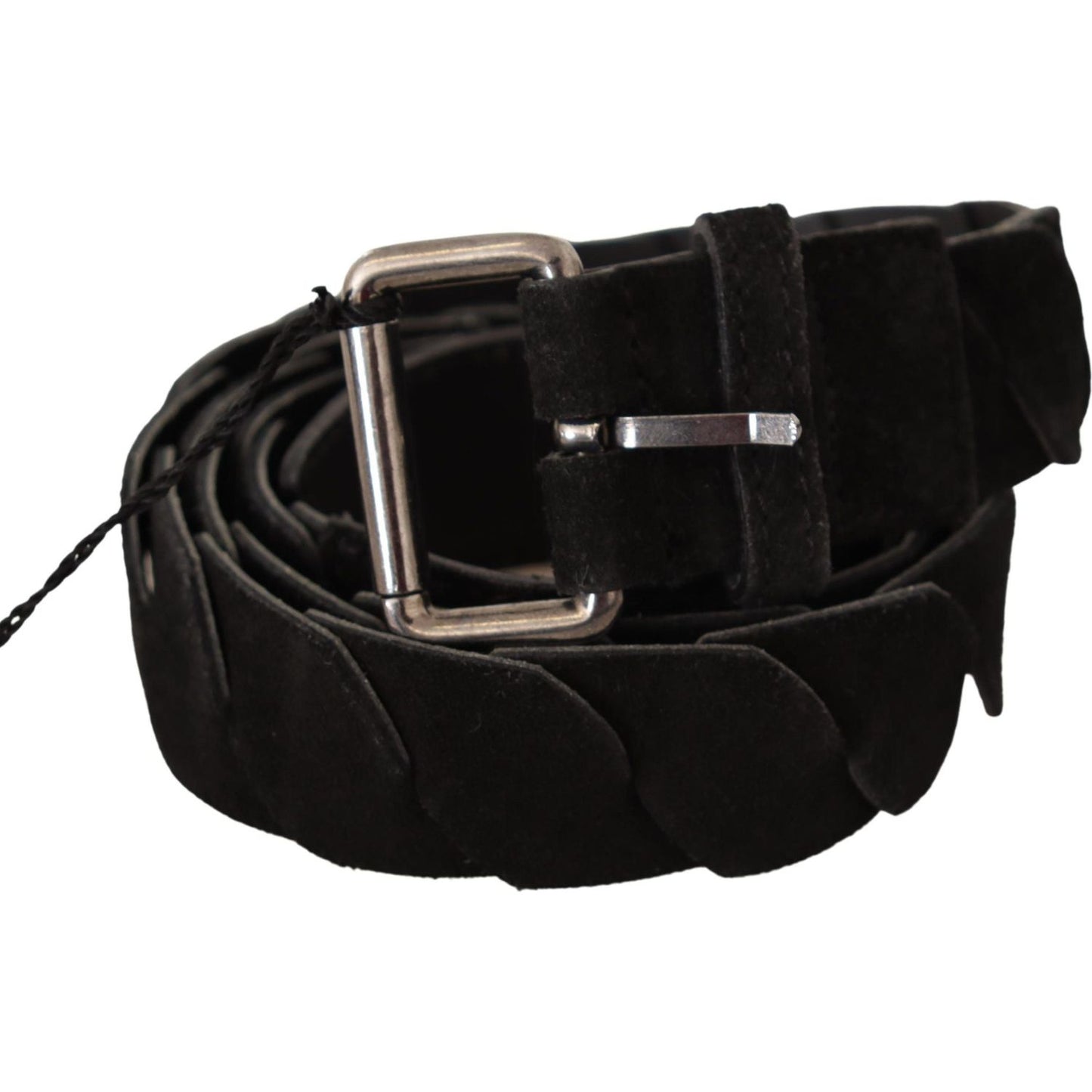 Elegant Black Waist Belt with Metal Buckle