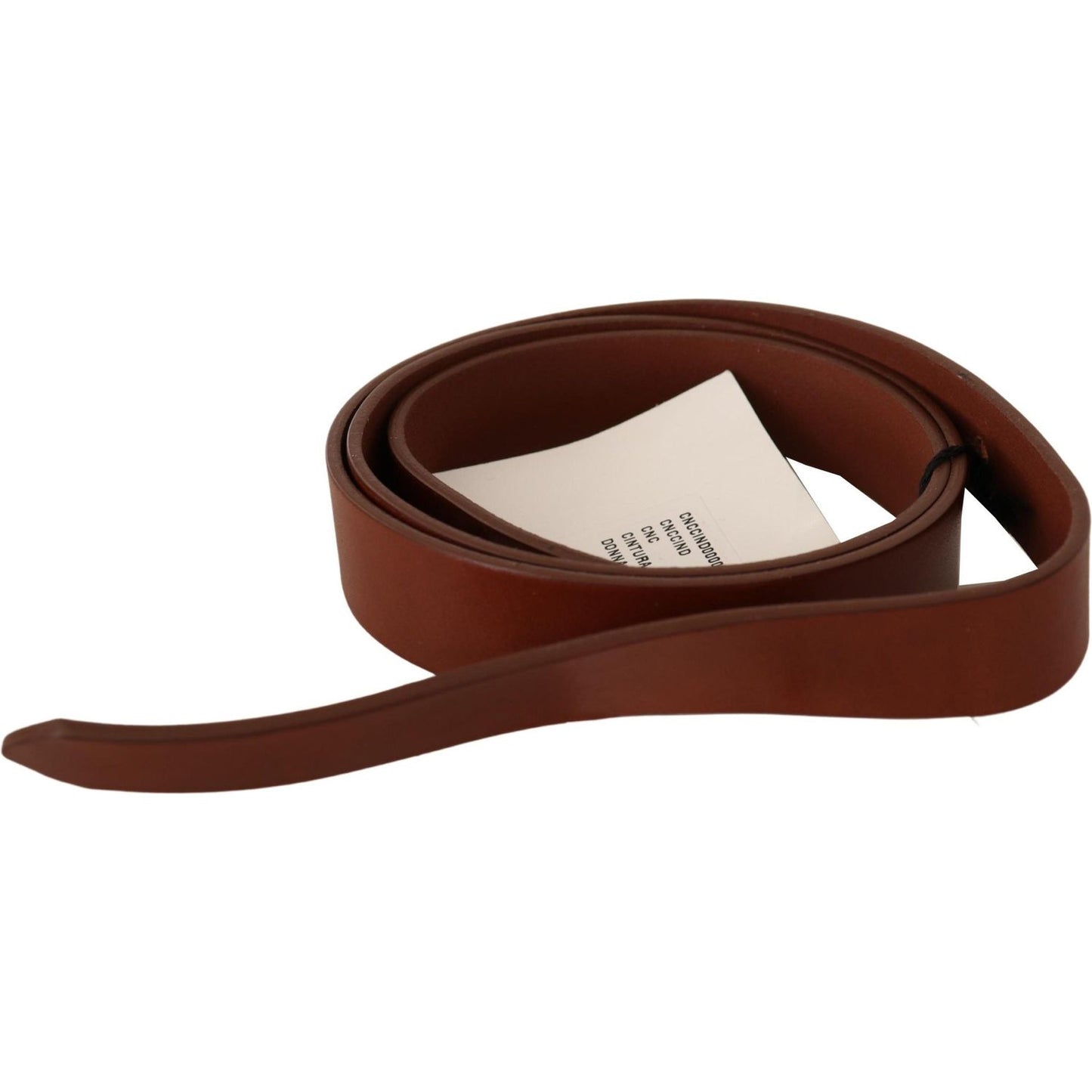 Costume National Elegant Brown Leather Fashion Belt brown-leather-silver-fastening-belt WOMAN BELTS IMG_7147-scaled-0ade469d-a72.jpg