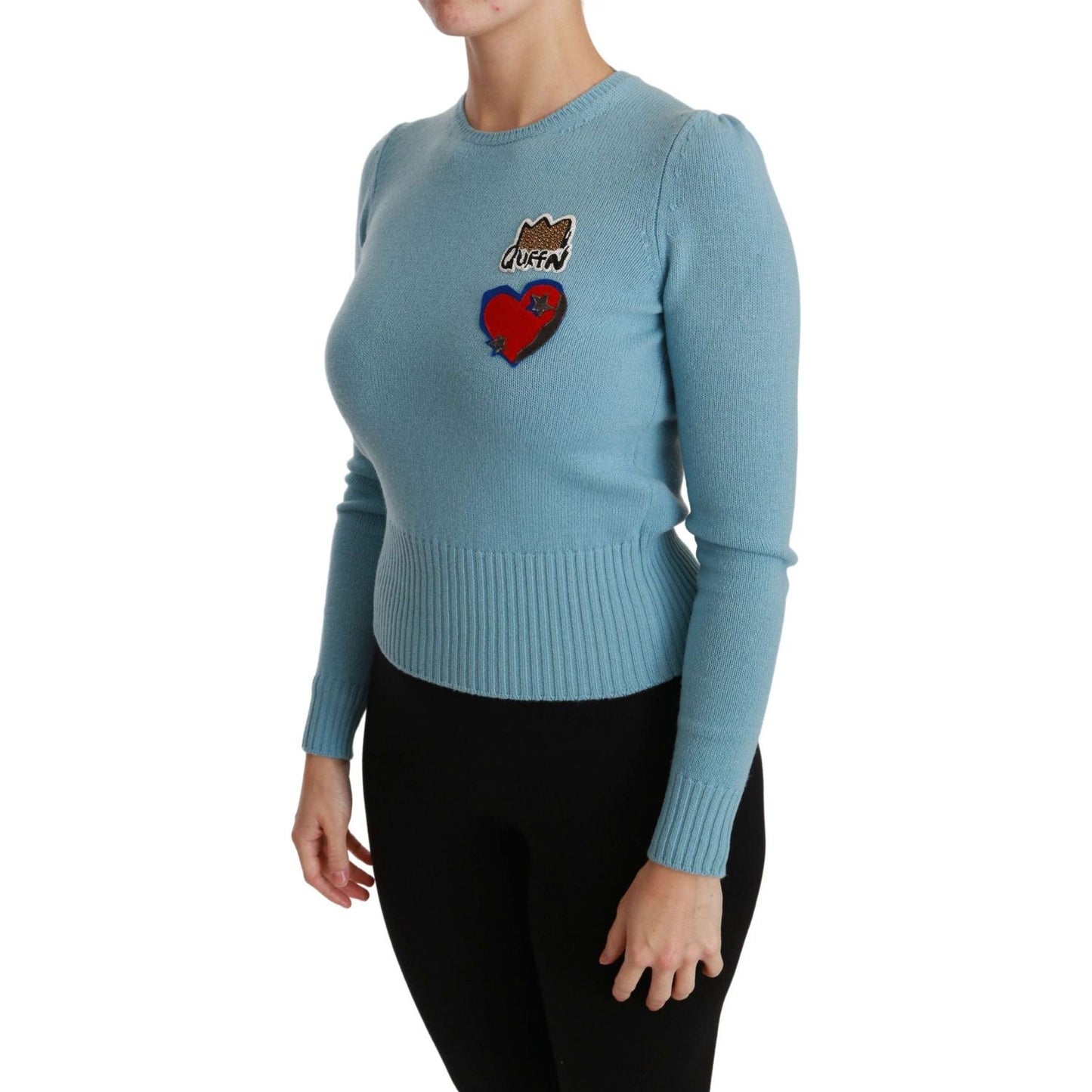 Dolce & Gabbana Queen Heart Beaded Wool Sweater blue-wool-queen-heart-pullover-sweater WOMAN TOPS AND SHIRTS IMG_7178-scaled-8998d103-a00.jpg