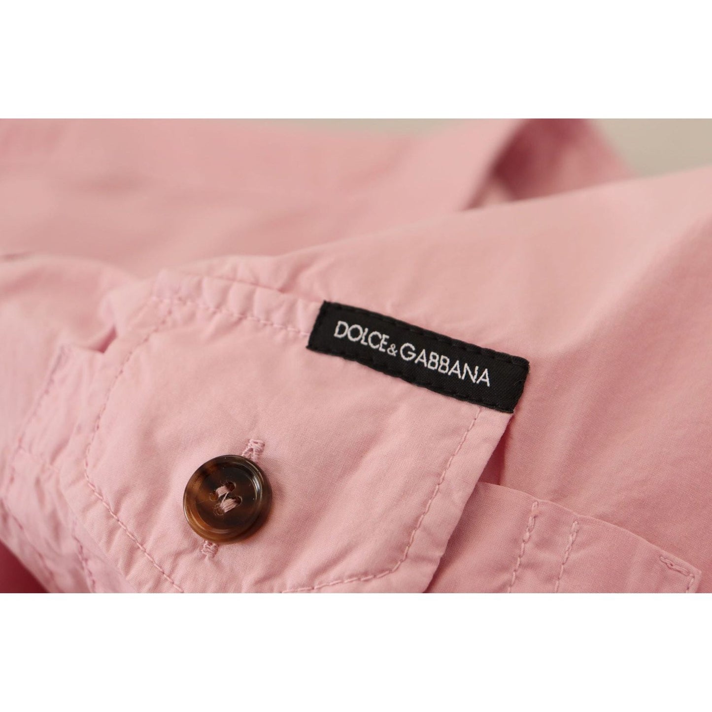 Dolce & GabbanaElegant Pink Casual Cotton ShirtMcRichard Designer Brands£1019.00