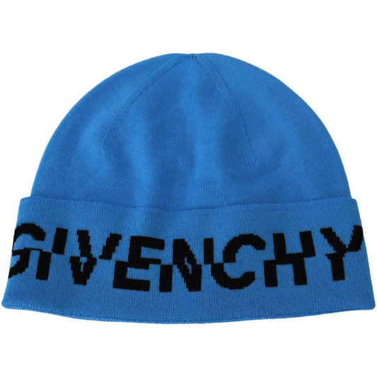 Beanie Hat Chic Woolen Beanie with Signature Black Logo Givenchy