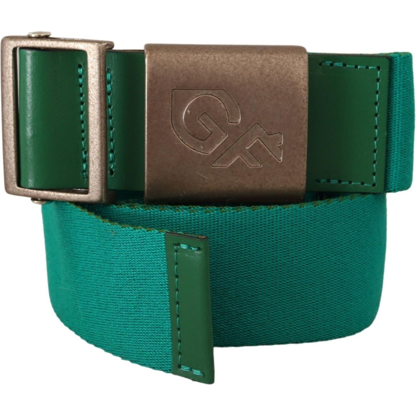 Elegant Green Adjustable Cotton Belt