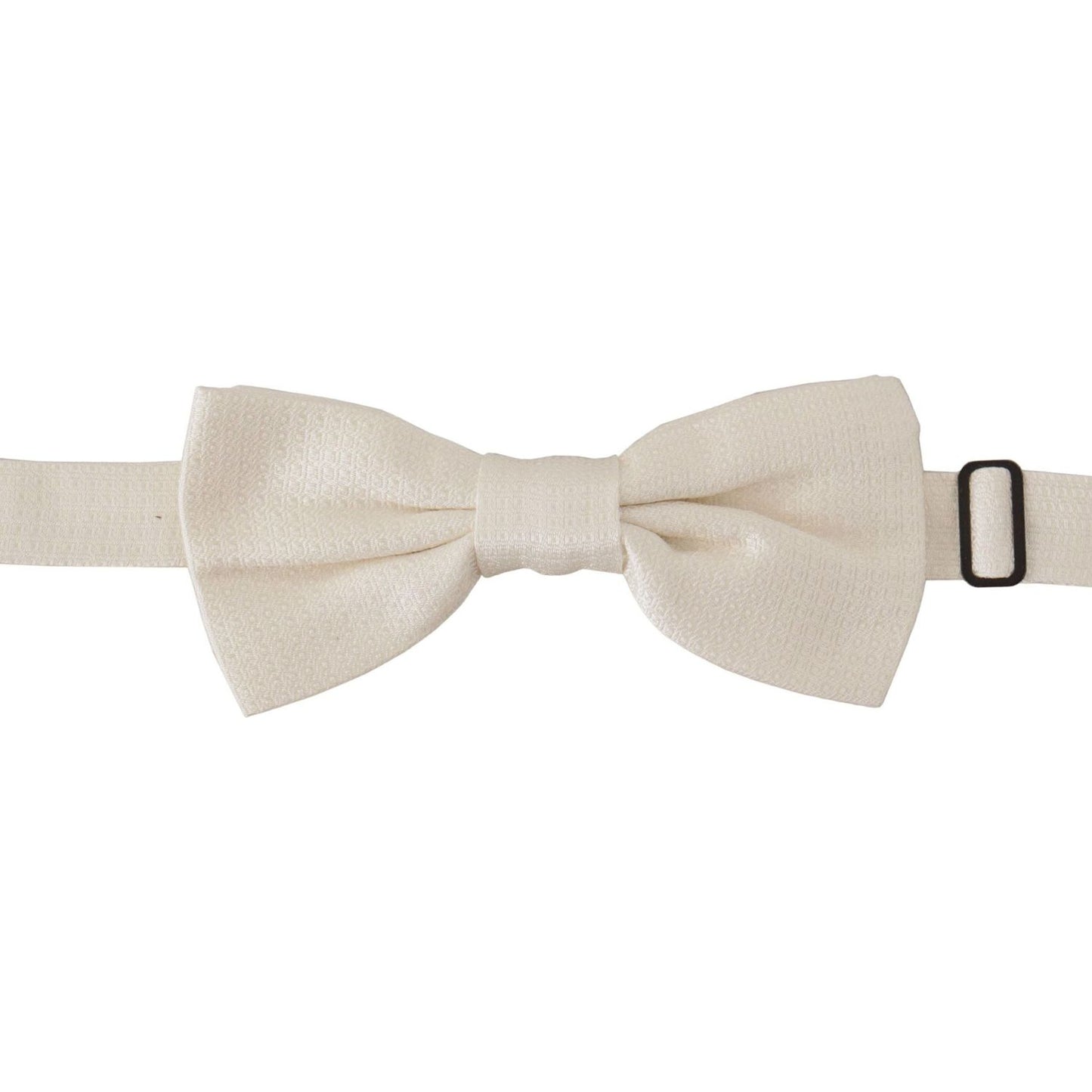 Elegant Off White Silk Bow Tie