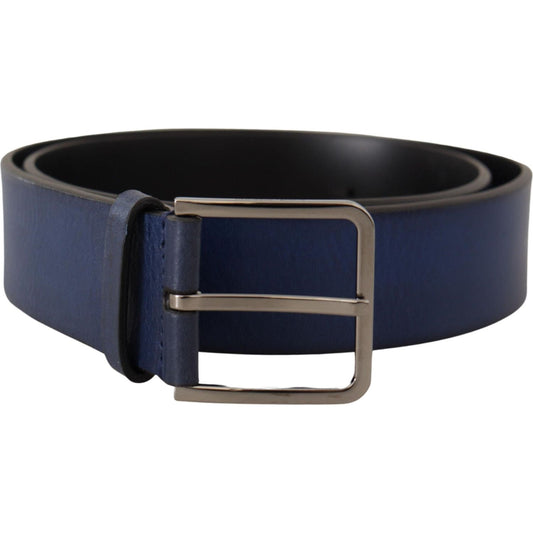 Elegant Italian Leather Belt in Blue Dolce & Gabbana