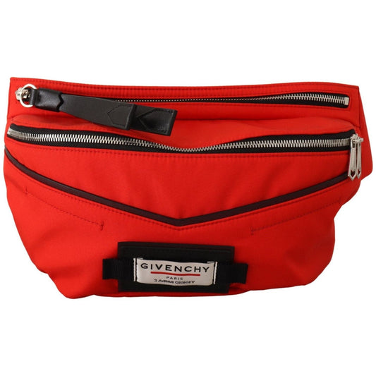 Givenchy Red Polyamide Downtown Large Bum Belt Bag BELT BAG red-polyamide-downtown-large-bum-belt-bag