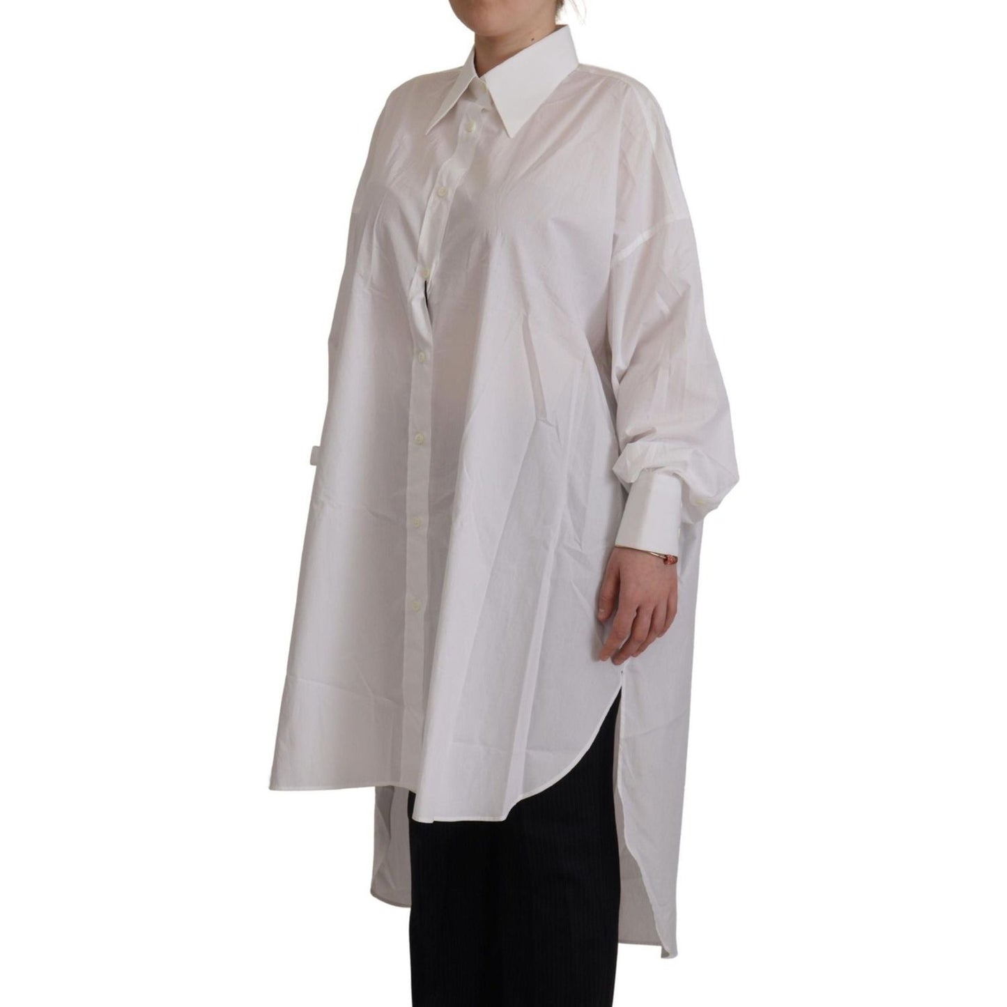Dolce & GabbanaElegant White Cotton Buttoned ShirtMcRichard Designer Brands£429.00