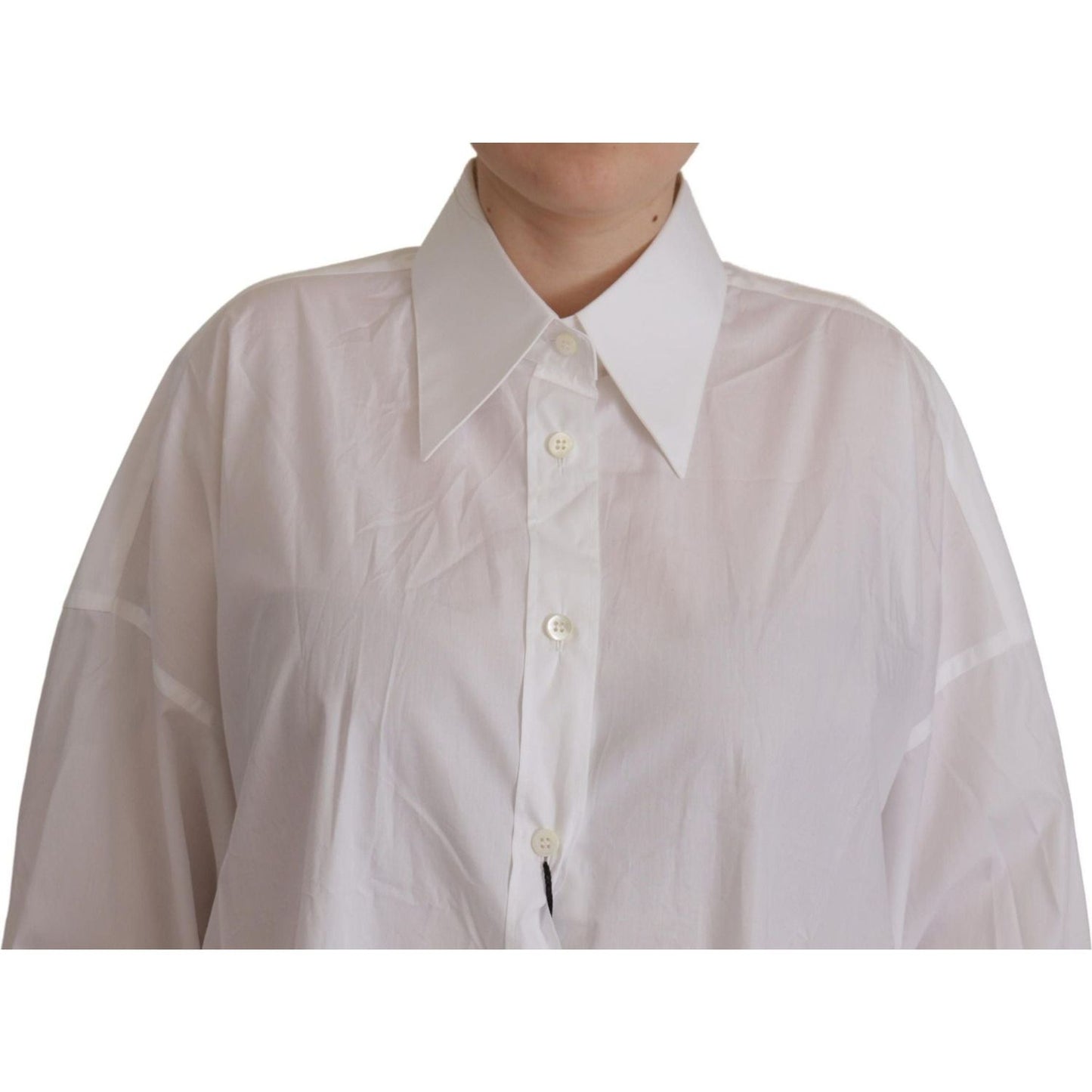 Dolce & GabbanaElegant White Cotton Buttoned ShirtMcRichard Designer Brands£429.00