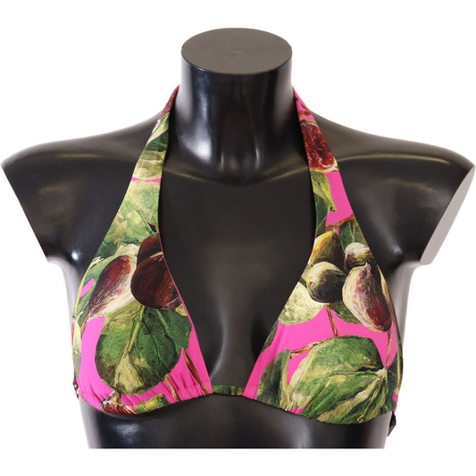 Dolce & Gabbana Chic Floral Bikini Top pink-printed-nylon-swimsuit-bikini-top-swimwear IMG_8264-scaled-7bc59761-611.jpg