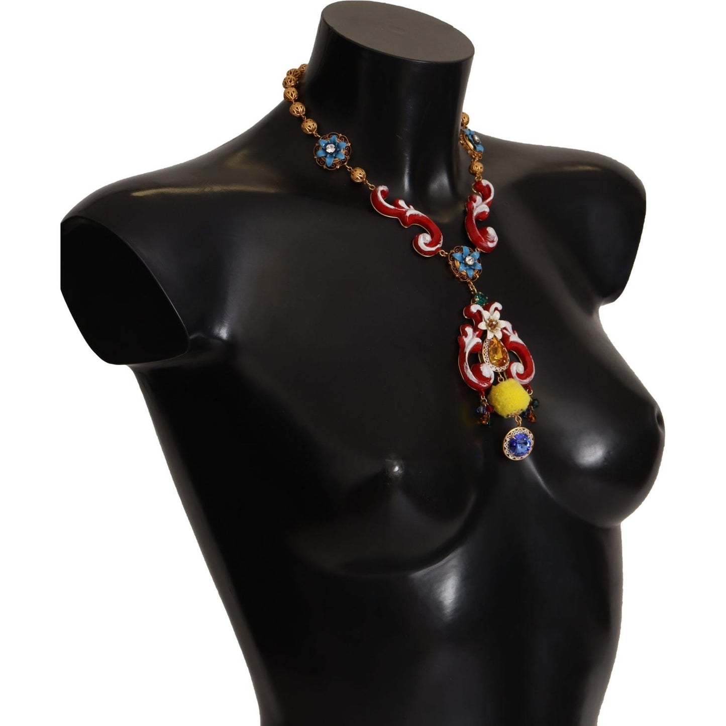 WOMAN NECKLACE Multicolor Crystal Statement Necklace Dolce & Gabbana