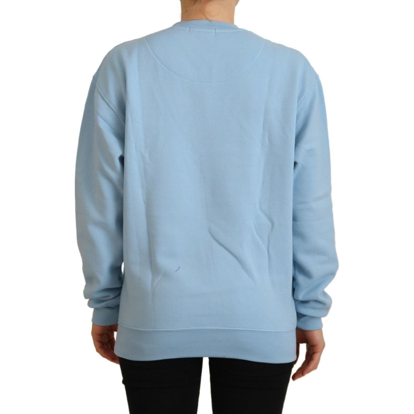 Philippe Model Chic Light Blue Logo Embellished Sweater light-blue-logo-printed-long-sleeves-sweater IMG_9227-scaled-21bd554a-6e5.jpg