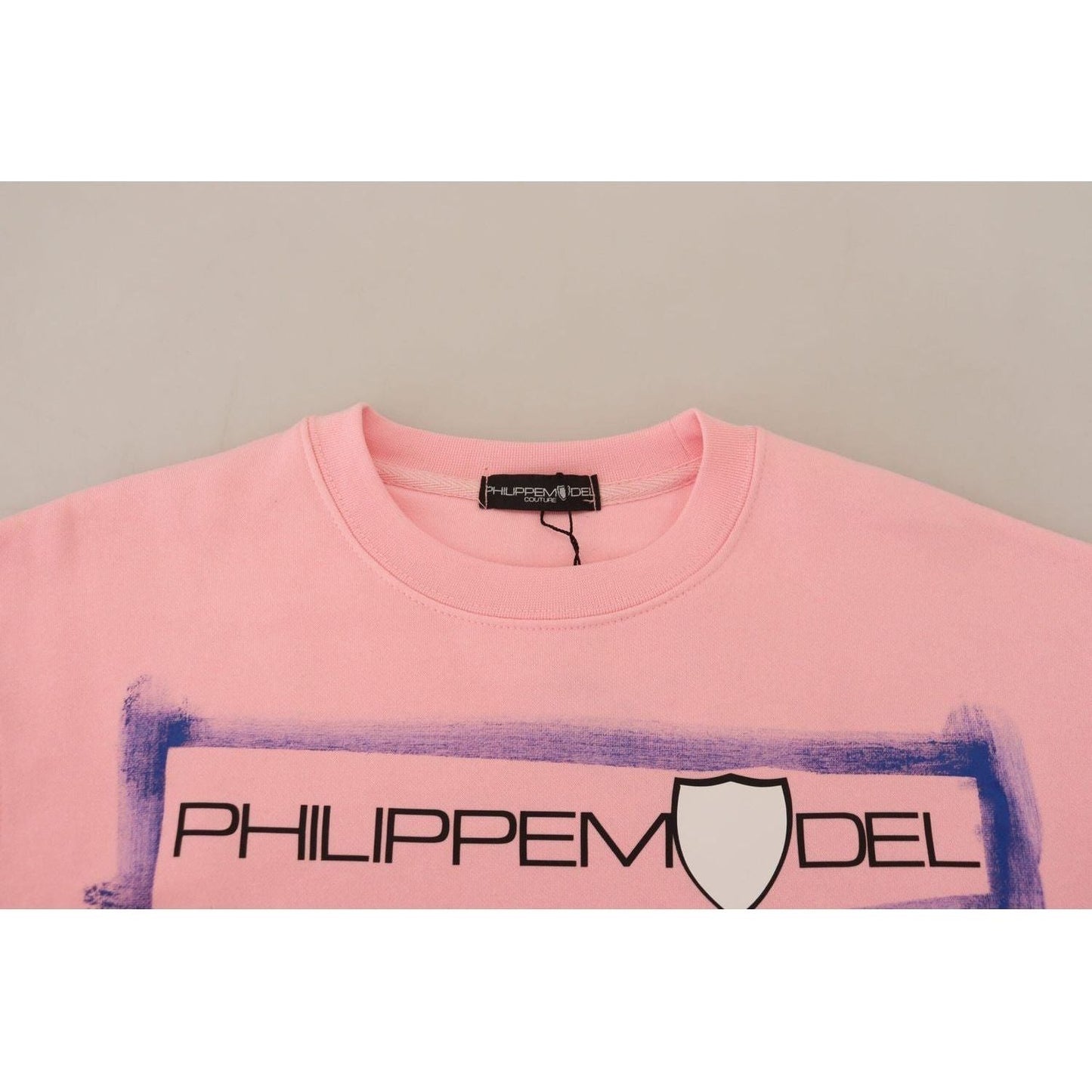 Philippe Model Elegant Pink Long Sleeve Pullover Sweater pink-printed-long-sleeves-pullover-sweater IMG_9293-scaled-24fea8ab-b3a.jpg