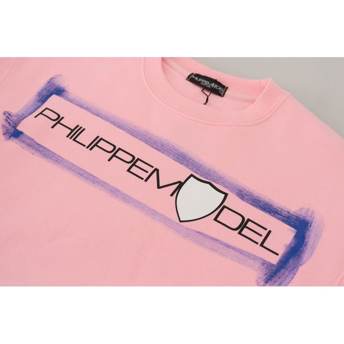 Philippe Model Elegant Pink Long Sleeve Pullover Sweater pink-printed-long-sleeves-pullover-sweater IMG_9294-scaled-f4fe7506-49b.jpg