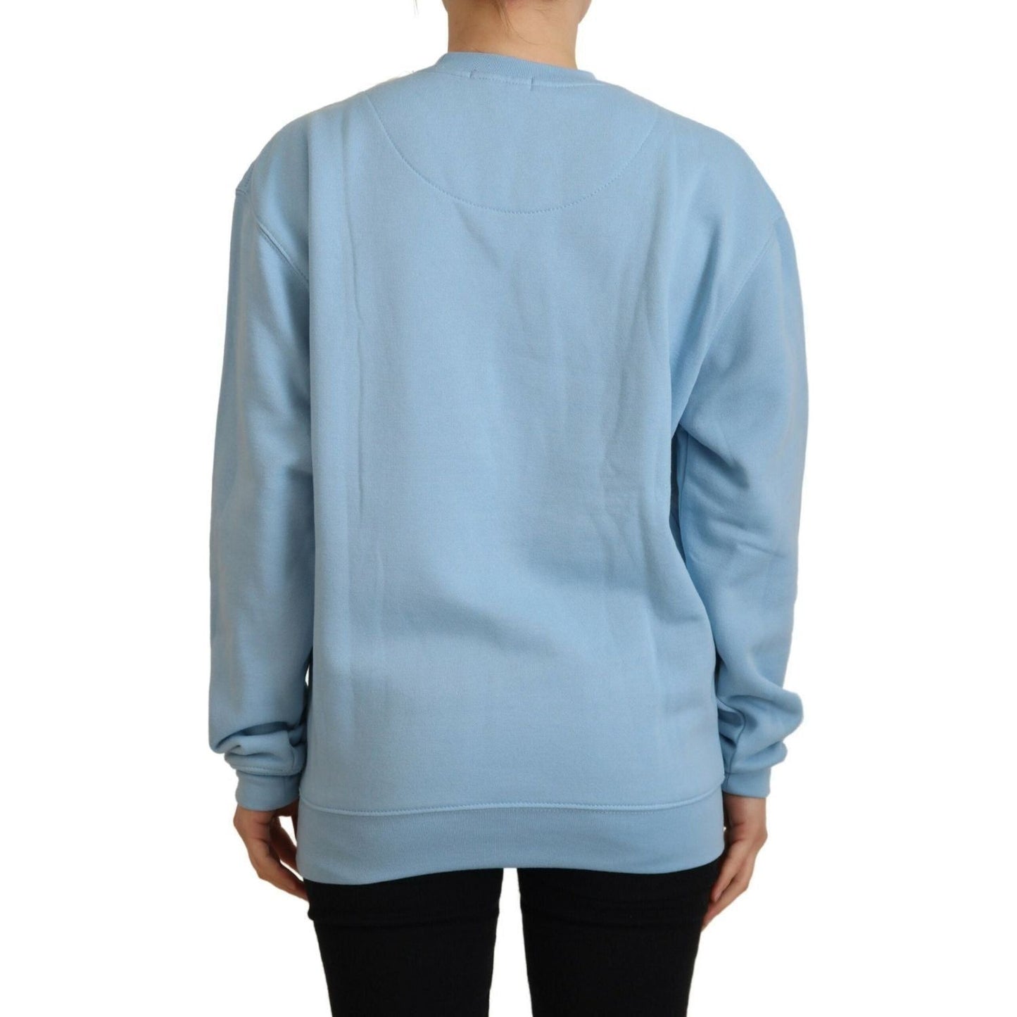 Philippe Model Elegant Light Blue Cotton Pullover Sweater light-blue-logo-printed-long-sleeves-sweater-2 IMG_9310-1-scaled-deaa945b-82a.jpg