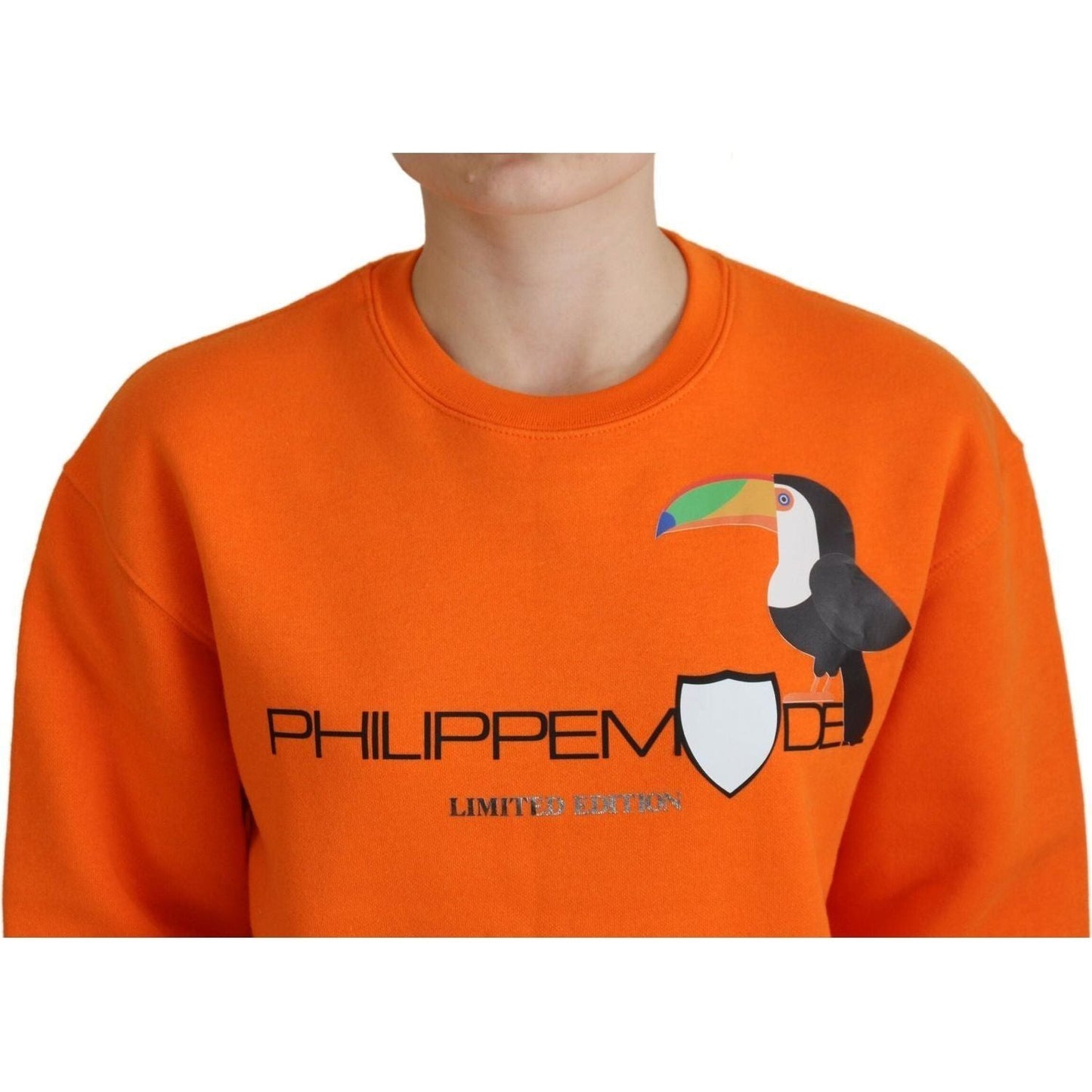 Philippe Model Chic Orange Printed Long Sleeve Pullover Sweater orange-printed-long-sleeves-pullover-sweater IMG_9322-scaled-043b41f2-c7a.jpg