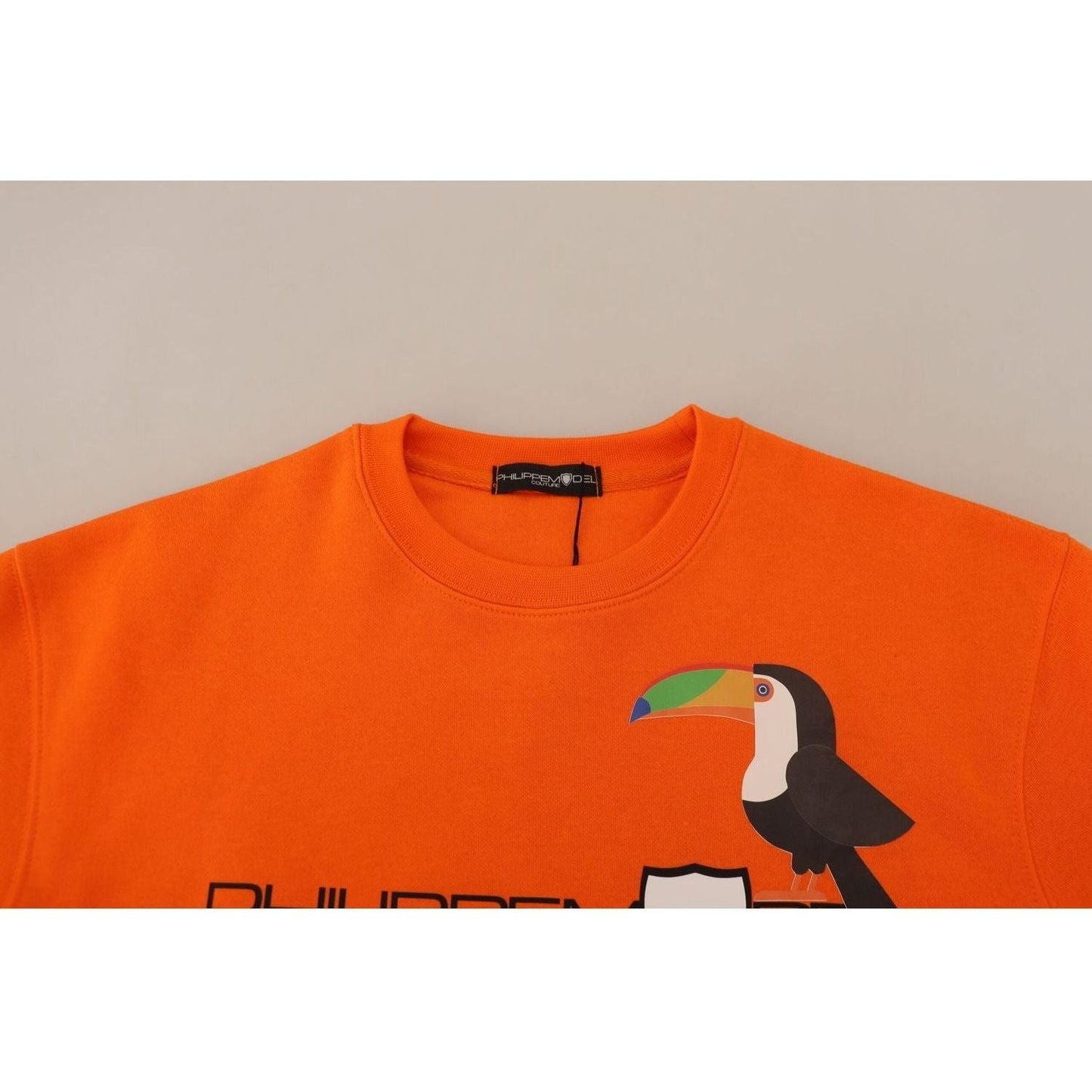 Philippe Model Chic Orange Printed Long Sleeve Pullover Sweater orange-printed-long-sleeves-pullover-sweater IMG_9323-scaled-b0cbe383-bef.jpg