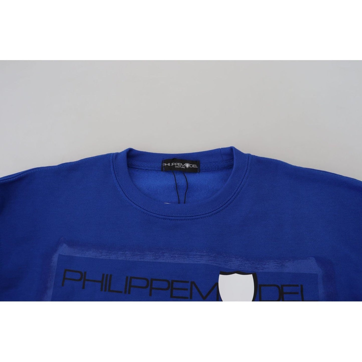 Philippe Model Chic Blue Printed Long Sleeve Pullover Sweater blue-printed-long-sleeves-pullover-sweater IMG_9333-scaled-59e3734e-618.jpg