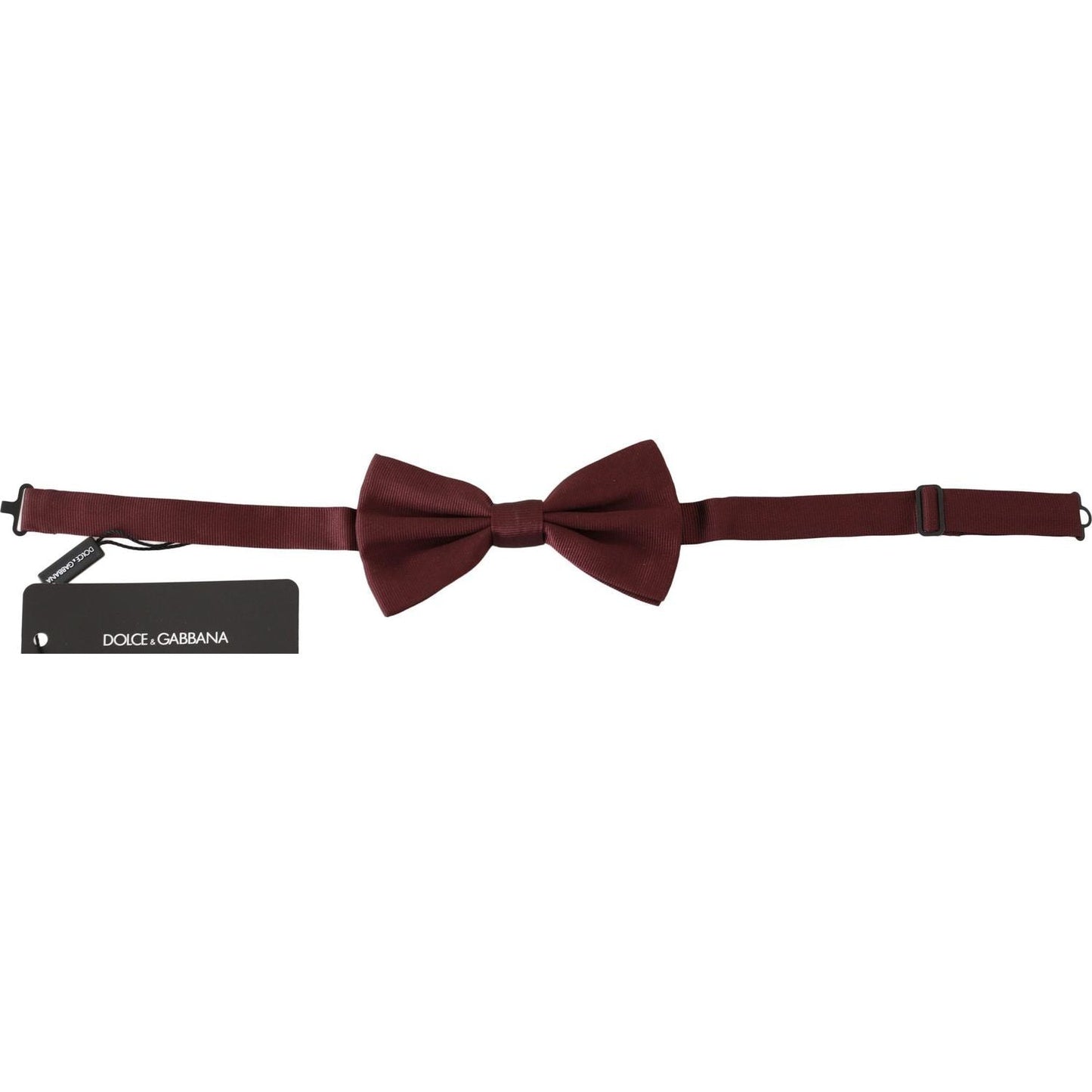 Dolce & Gabbana Elegant Maroon Silk Bow Tie maroon-100-silk-jacquard-men-bow-tie-papillon Bow Tie IMG_9498-scaled-f32921a8-716.jpg