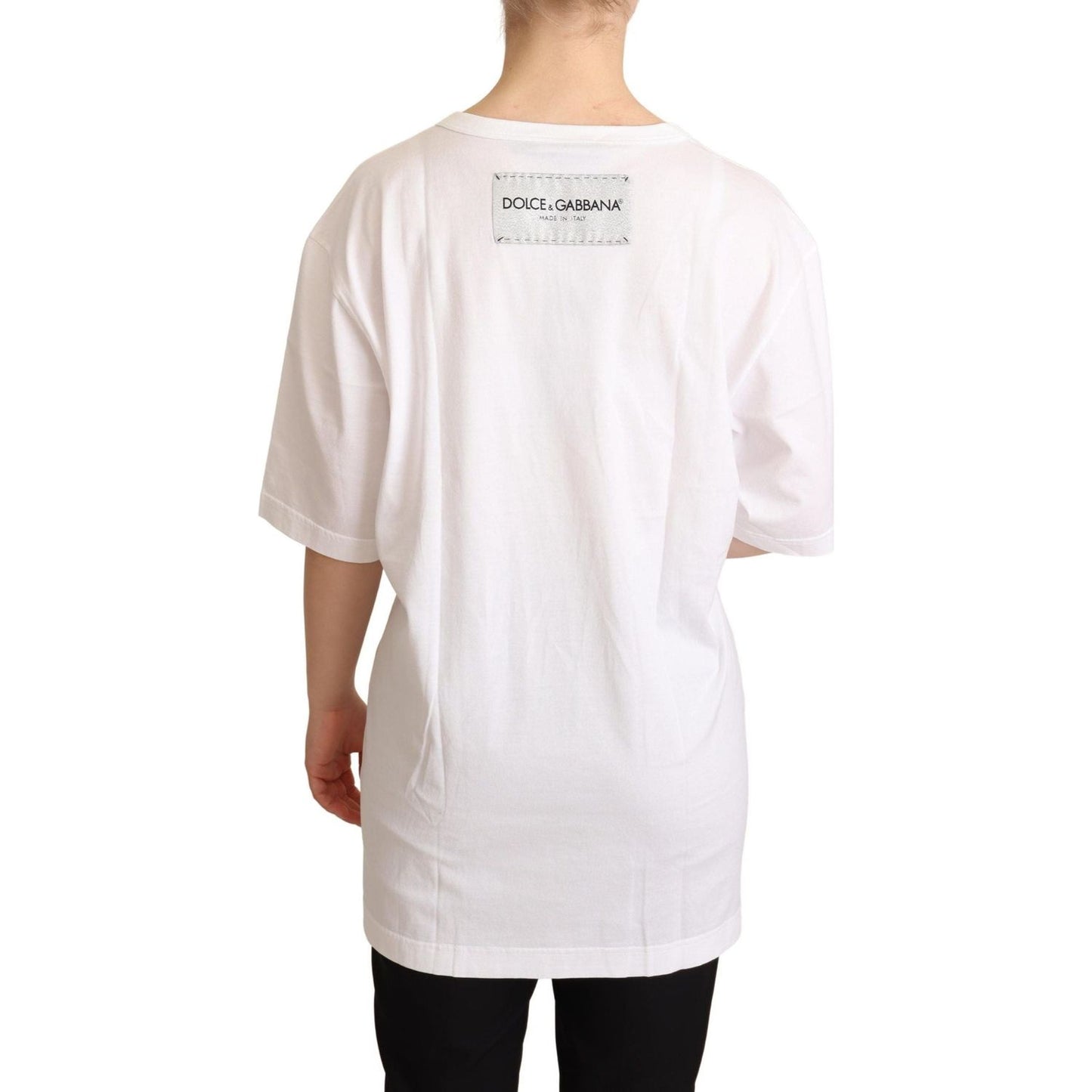 Dolce & GabbanaElegant Motive Print Crewneck T-shirtMcRichard Designer Brands£189.00