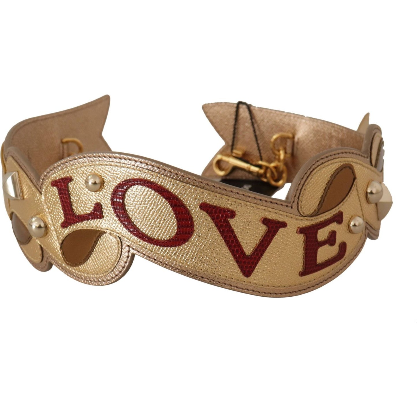 Dolce & Gabbana Elegant Gold Leather Shoulder Strap gold-leather-love-patch-bag-shoulder-strap IMG_9642-1-scaled-d16a91ee-0ca.jpg