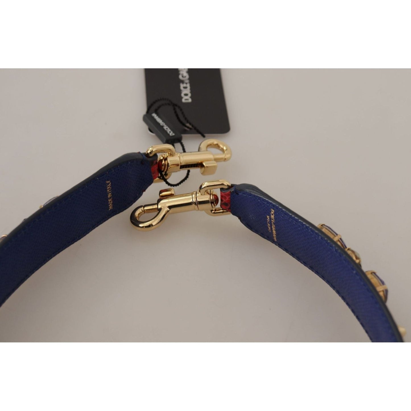 Dolce & Gabbana Elegant Red Python Leather Handbag Strap red-exotic-leather-crystals-bag-shoulder-strap-1 IMG_9688-1-scaled-942d6a95-e8e.jpg
