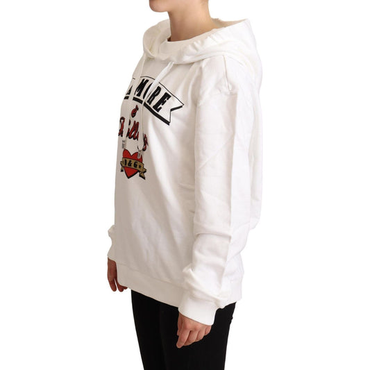 Dolce & Gabbana White L'Amore Motive Hooded Sweater white-lamore-hooded-pullover-sweater IMG_9721-scaled-81aac109-c75.jpg