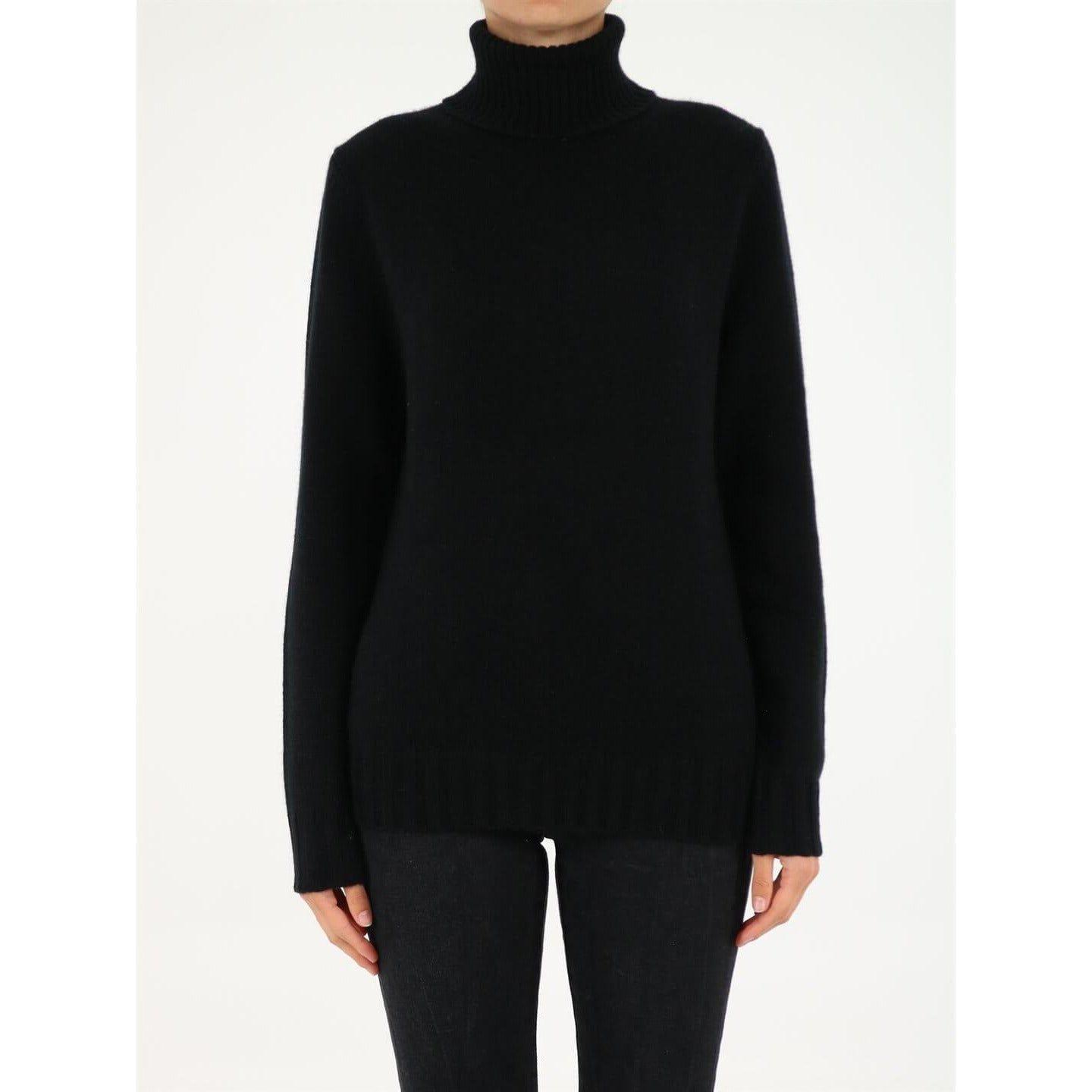 Allude 黑色高领羊绒毛衣