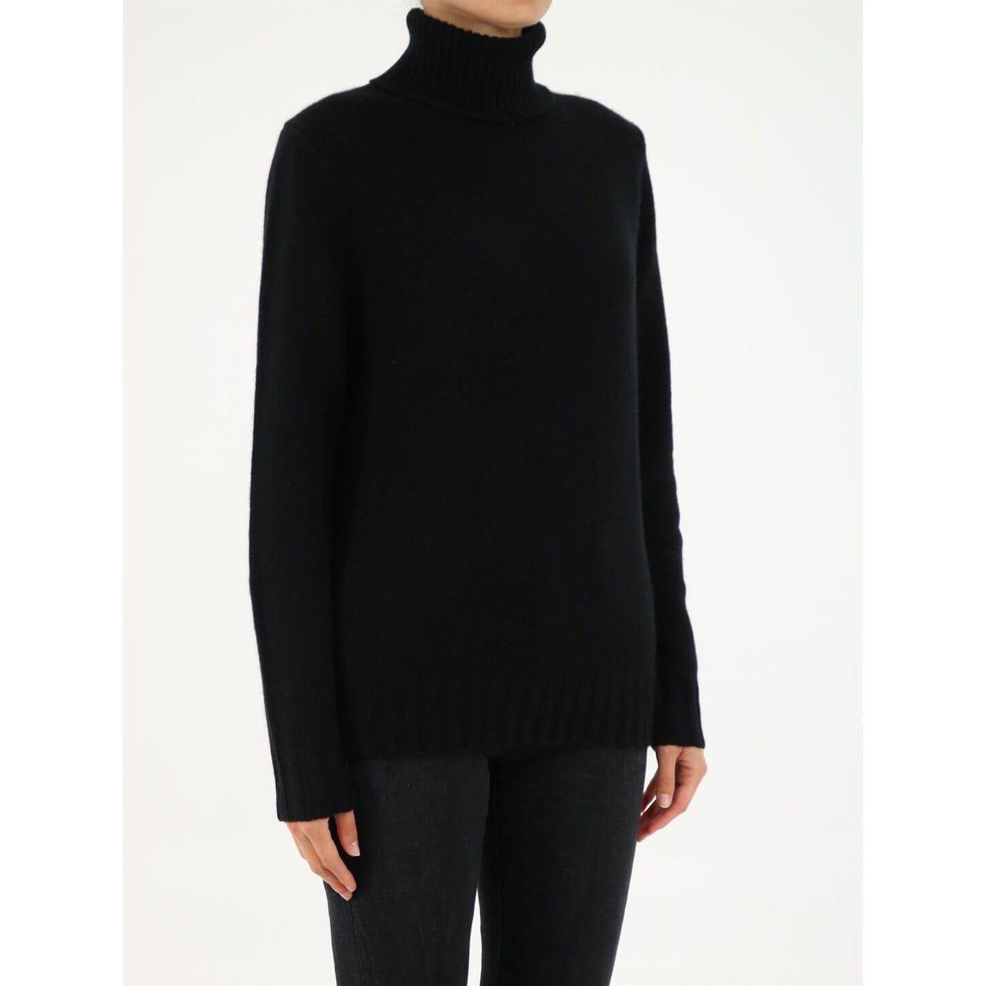 Allude 黑色高领羊绒毛衣